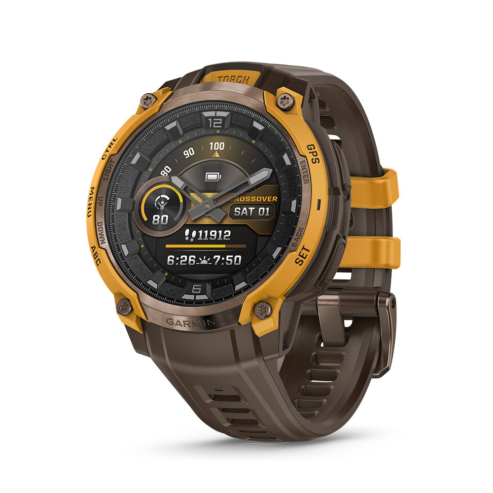 Relógio Garmin Instinct® Crossover AMOLED Bronze