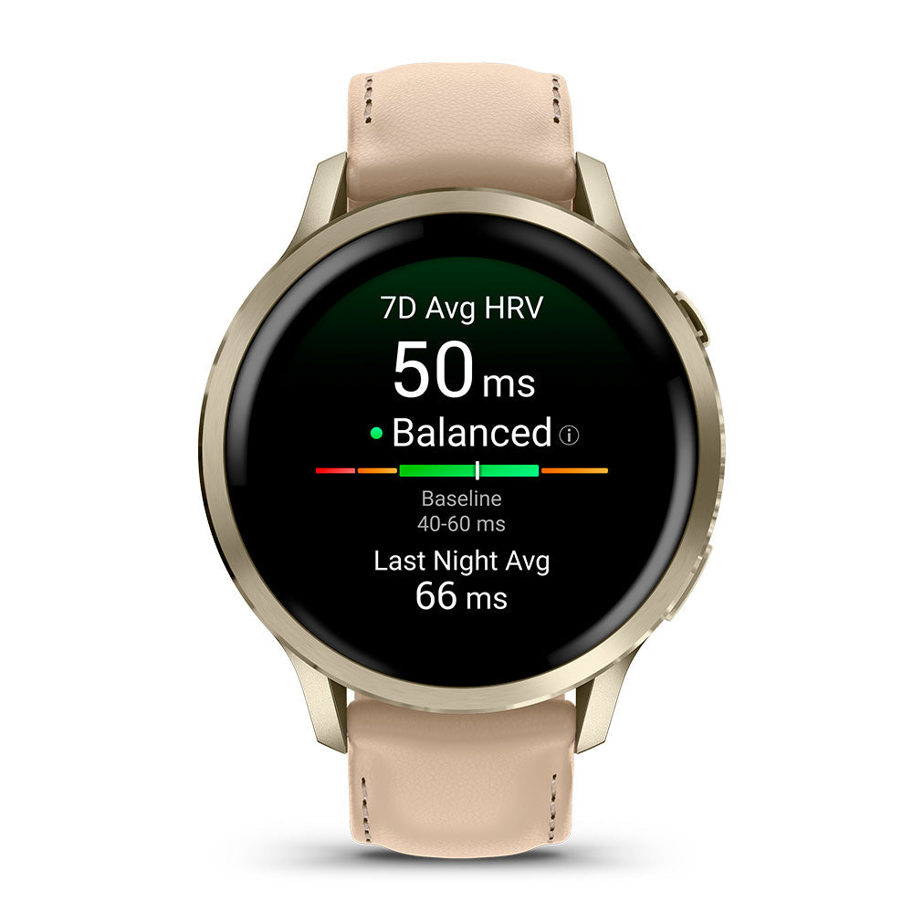 Relógio Garmin Venu® 4 Ouro e Areia 41mm