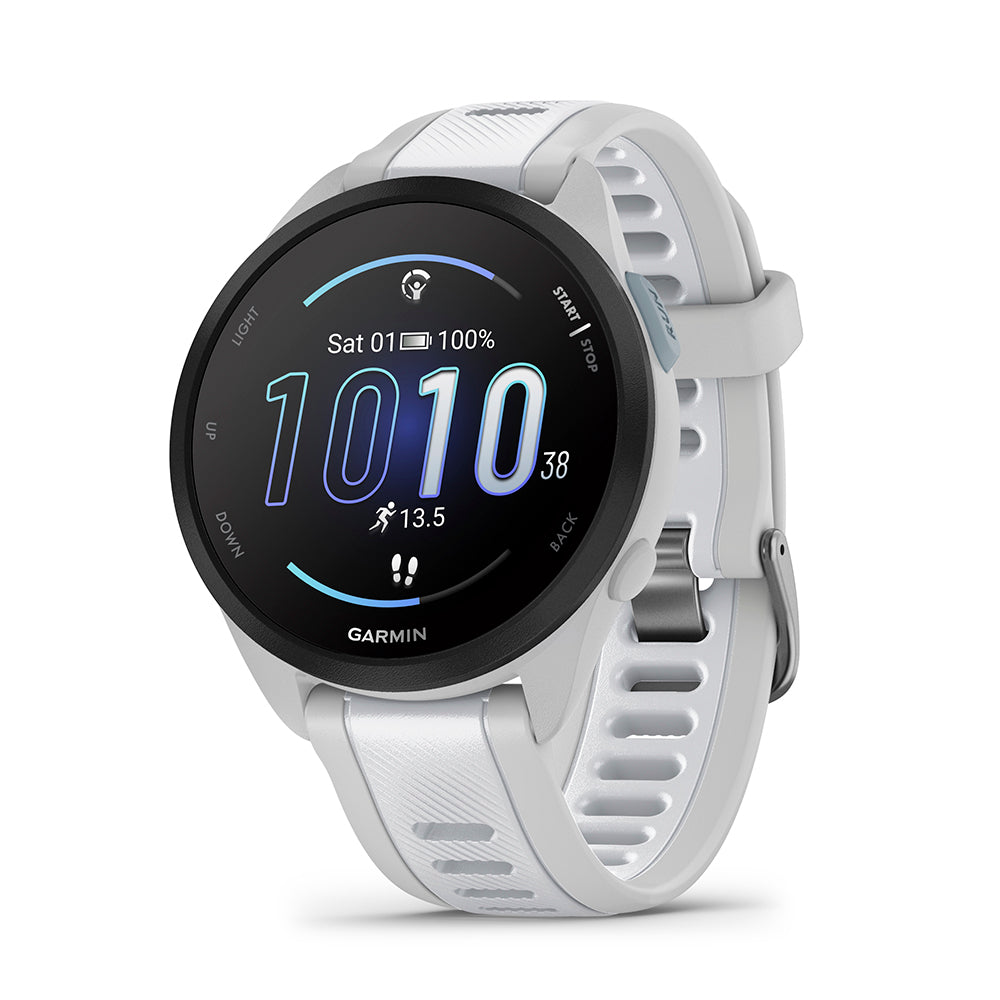 Relógio Garmin Forerunner® 165 Music Cinza e Branco
