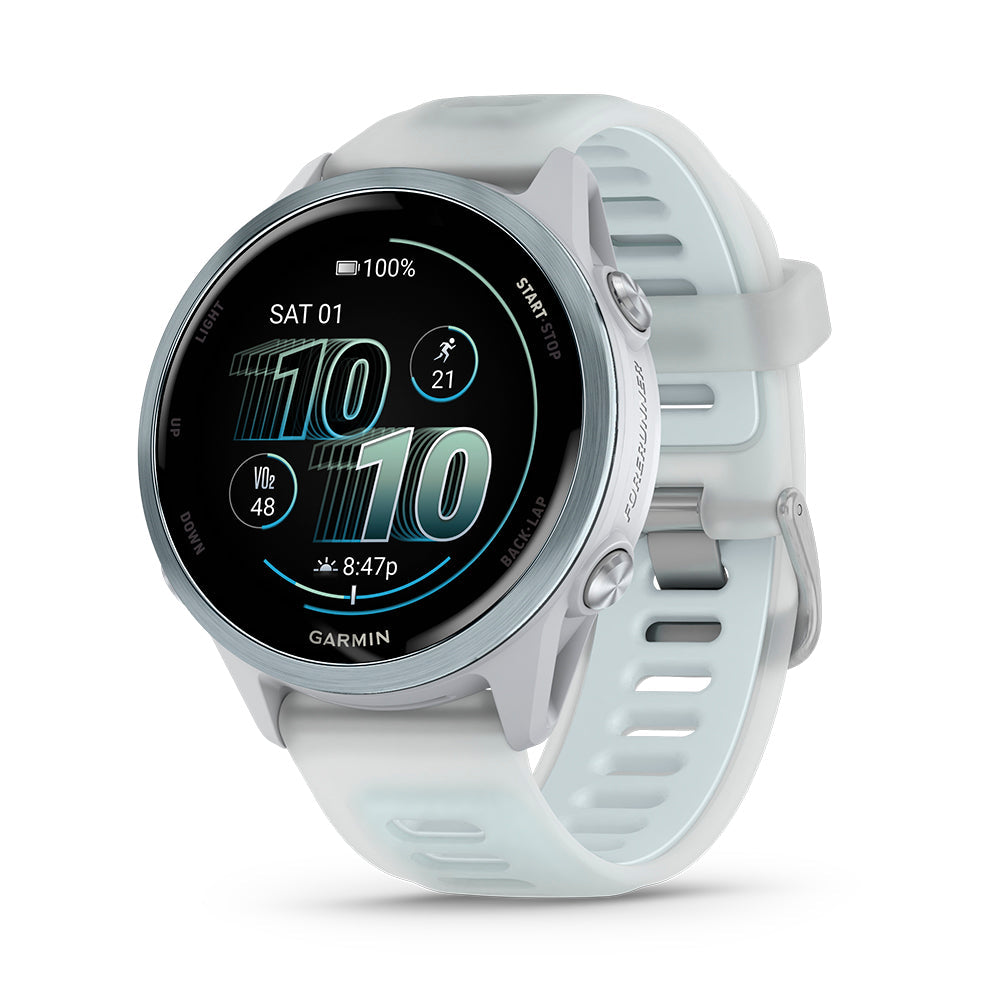 Relógio Garmin Forerunner® 570 42mm Azul Nuvem e Marfim