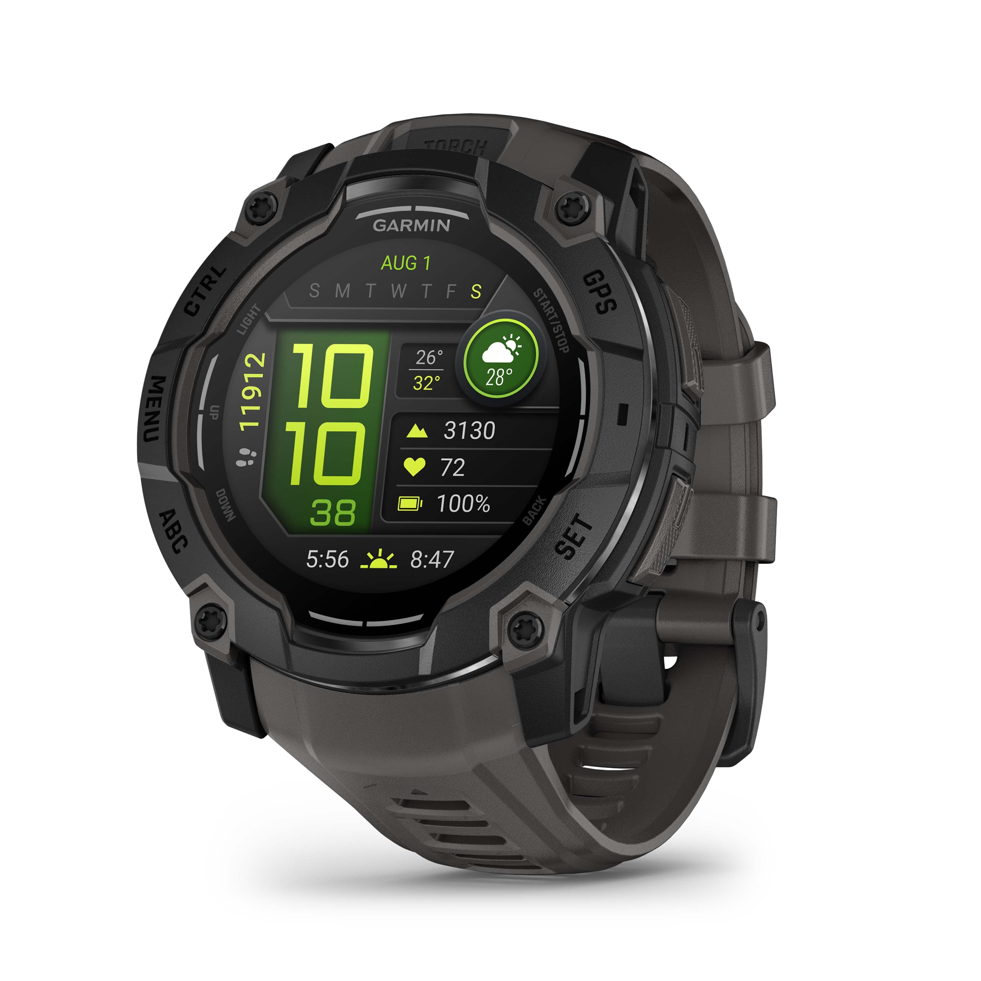 Relógio Garmin Instinct® 3 AMOLED Preto e Grafite 50mm