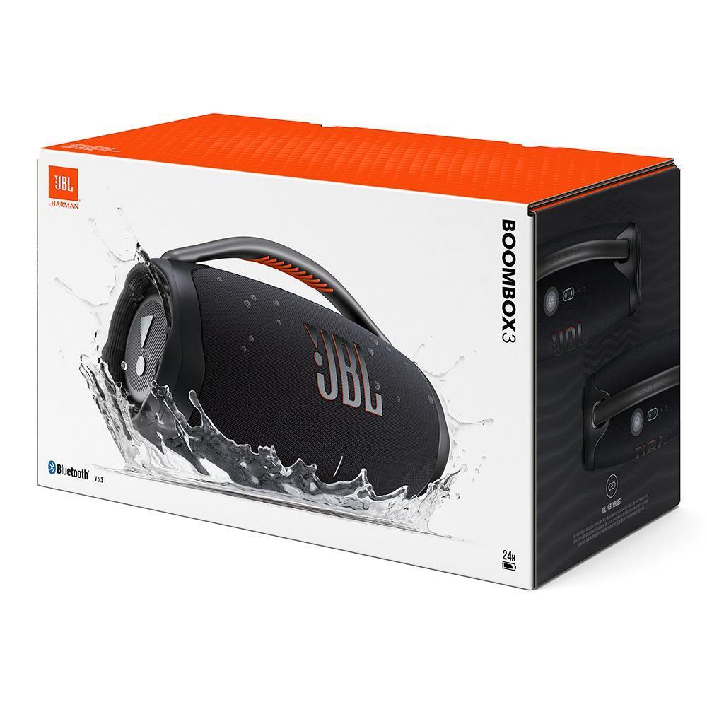 Caixa Bluetooth JBL Boombox 3 Black - JBLBOOMBOX3SBLKBR