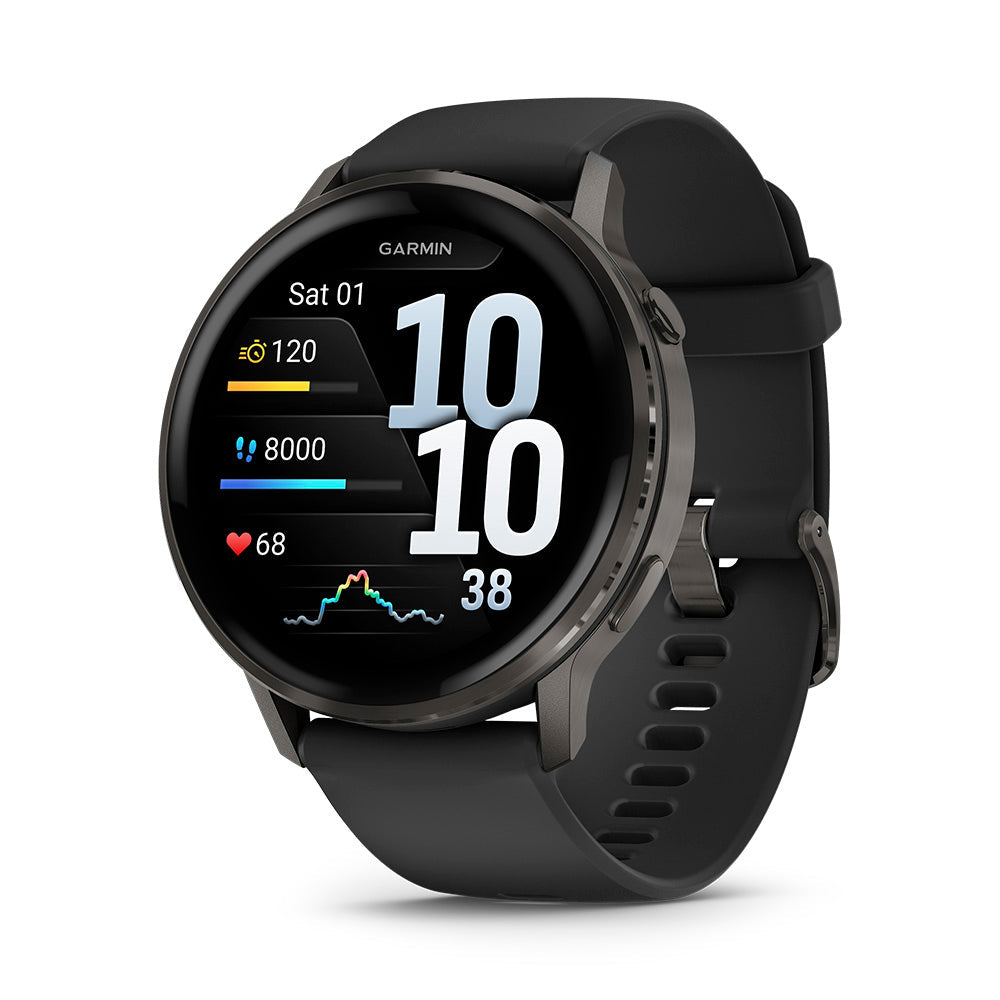 Relógio Garmin Venu® 4 Ardósia e Preto 45mm