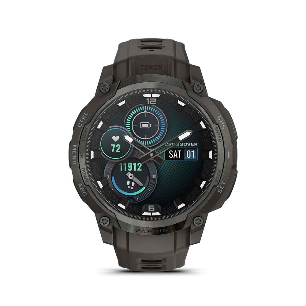 Relógio Garmin Instinct® Crossover AMOLED Carvão