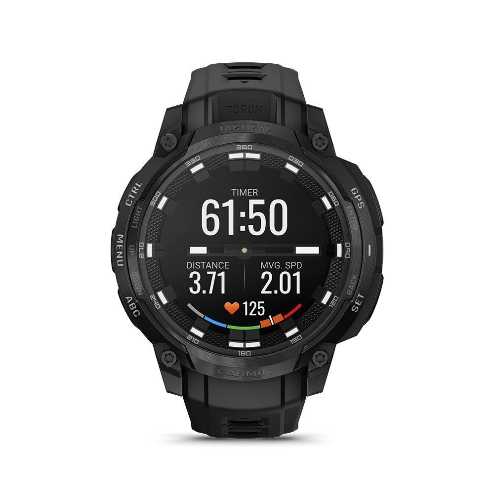 Relógio Garmin Instinct® Crossover AMOLED Edição Tática Preto