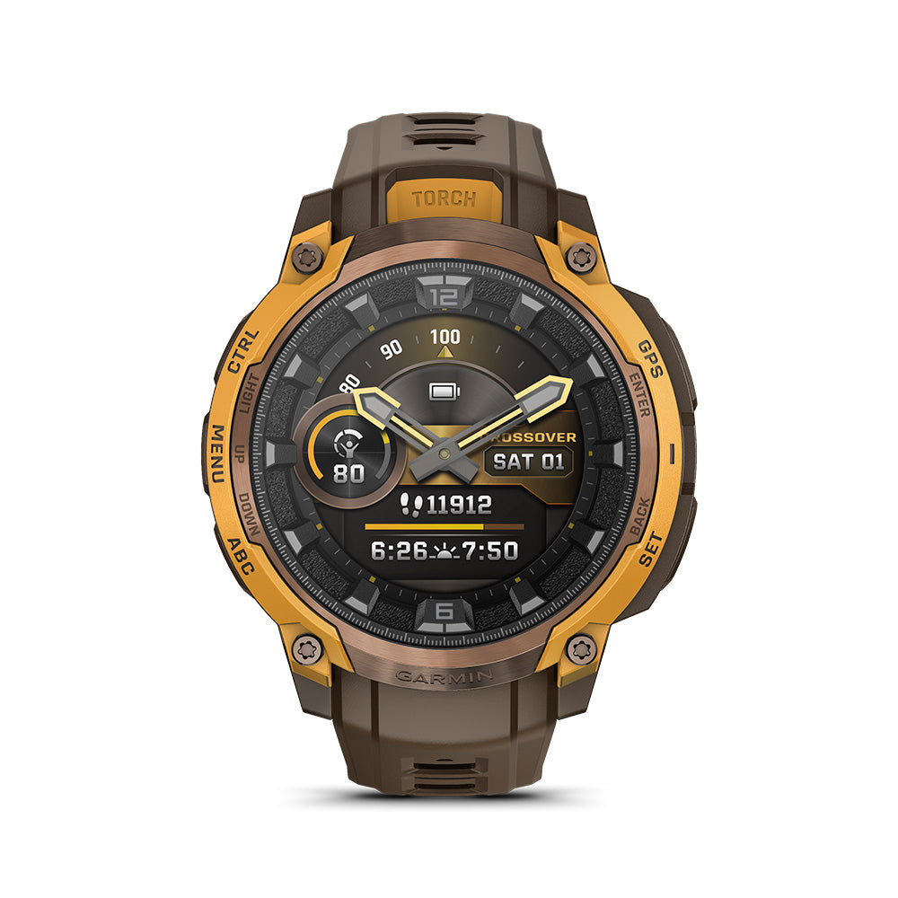 Relógio Garmin Instinct® Crossover AMOLED Bronze