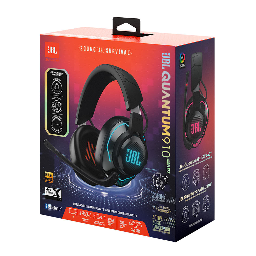 Fone de Ouvido JBL Quantum 910 Wireless Headphone Gaming, SOUND Signature Hi-Res
