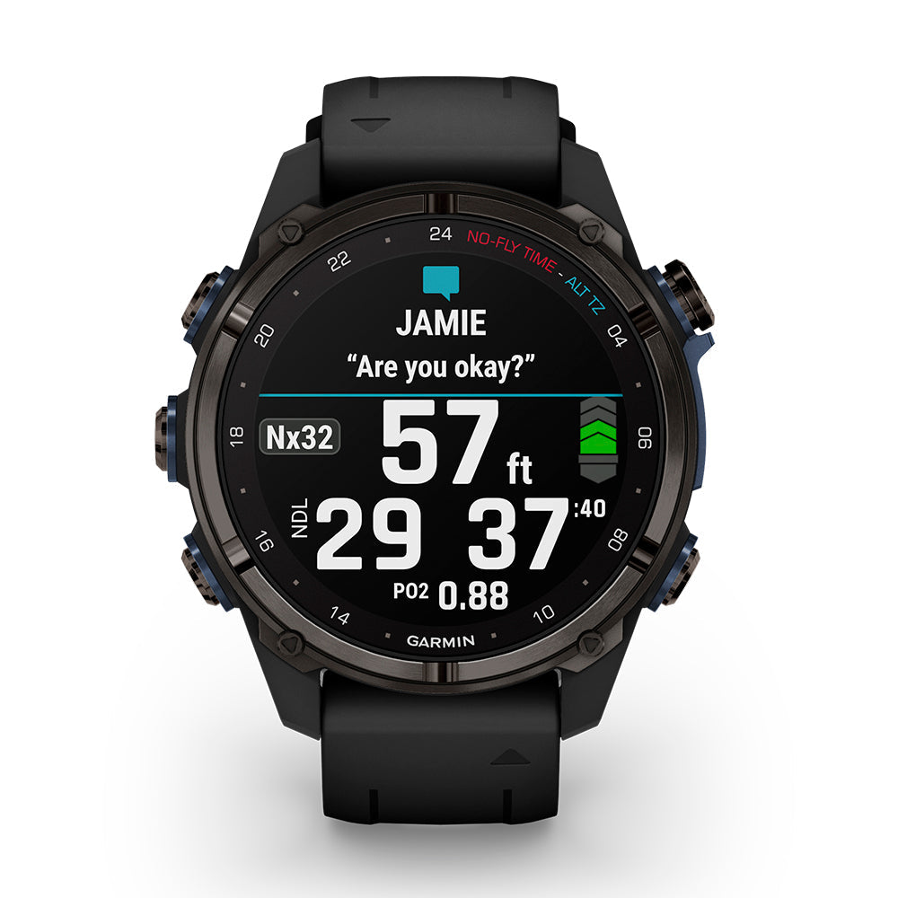 Relógio Garmin Descent™ Mk3i Cinza Carbono e Preto 43mm