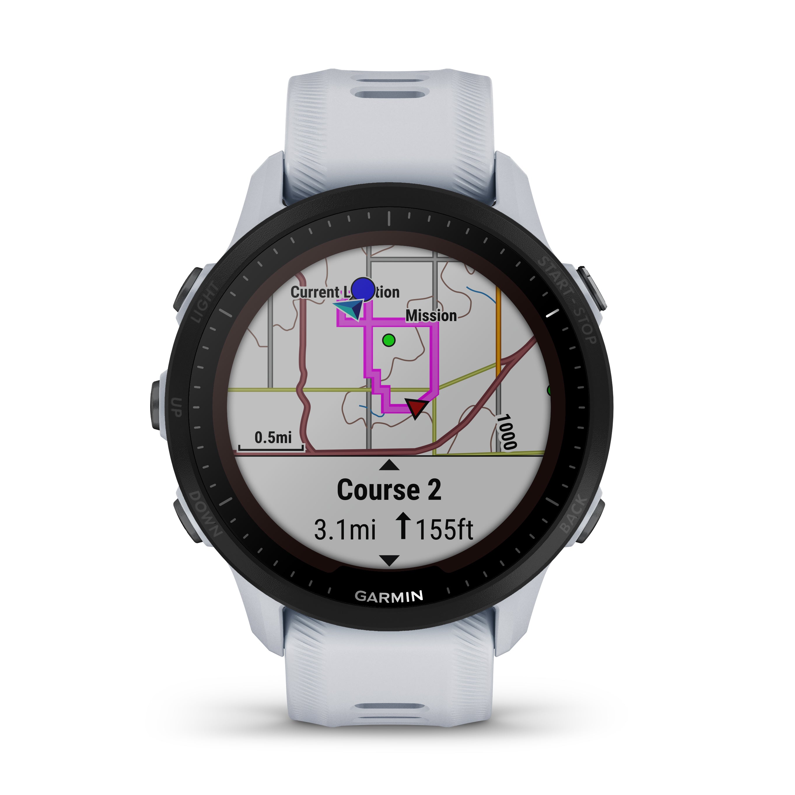 Relógio Garmin Forerunner® 955 Solar Branco