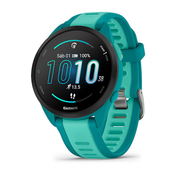 Relógio Garmin Forerunner® 165 Music Turquesa e Aqua