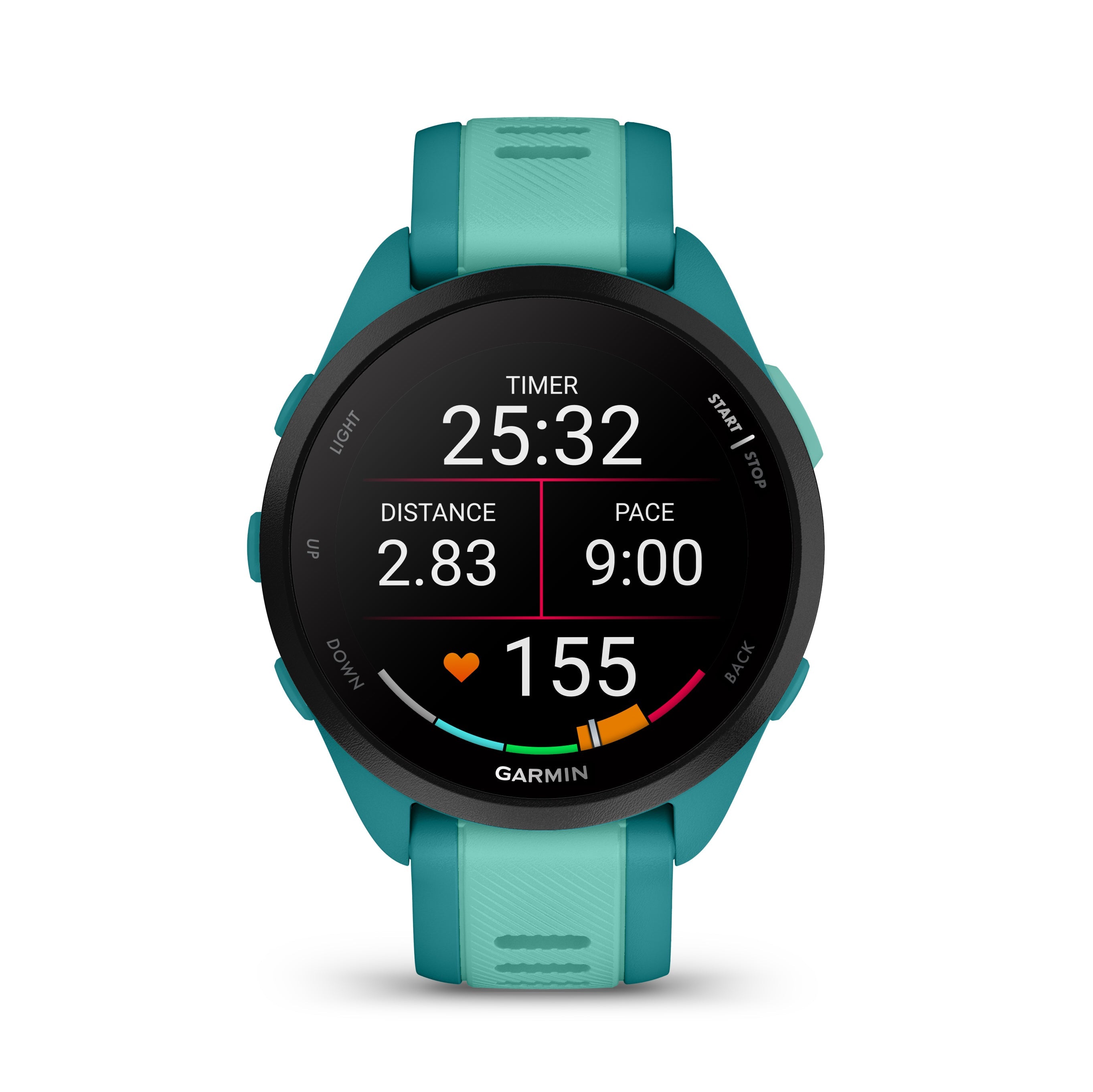 Relógio Garmin Forerunner® 165 Music Turquesa e Aqua